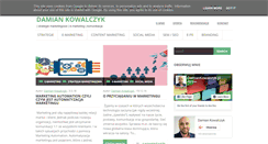 Desktop Screenshot of damiankowalczyk.pl